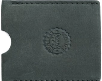 Mosi Leather Card Holder - Black