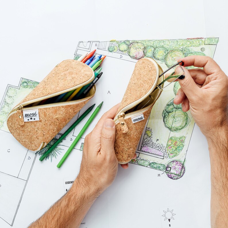 Large Cork Glasses and Pencil Case Natural image 6