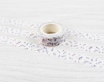 Washi Tape | Wild Flower Watercolour Floral | Masking Tape, Crafting Decorative Tape, Scrapbook / Planner Supplies, Paper Tape
