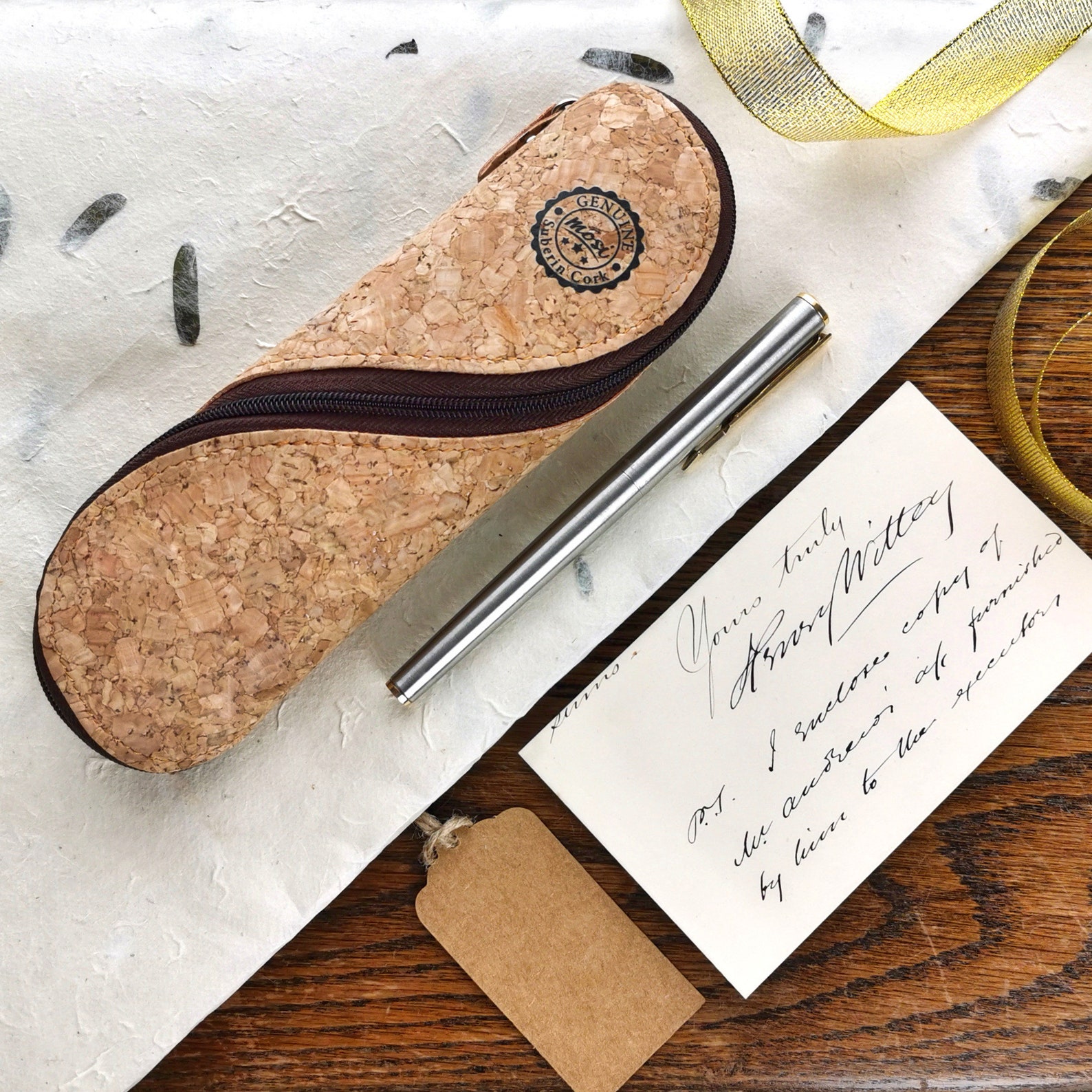 Slim Cork Glasses / Pencil Case Natural Cork Etsy