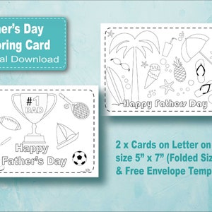 Handmade Father&#39;s Day Cards to Color - Personalize Your Love