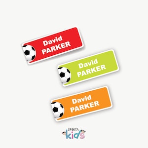 Soccer name labels, soccer ball