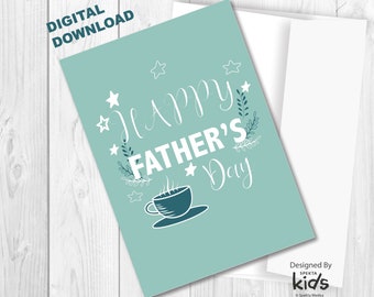 Printable Cute Father's Day Card Happy Father's Day - Etsy