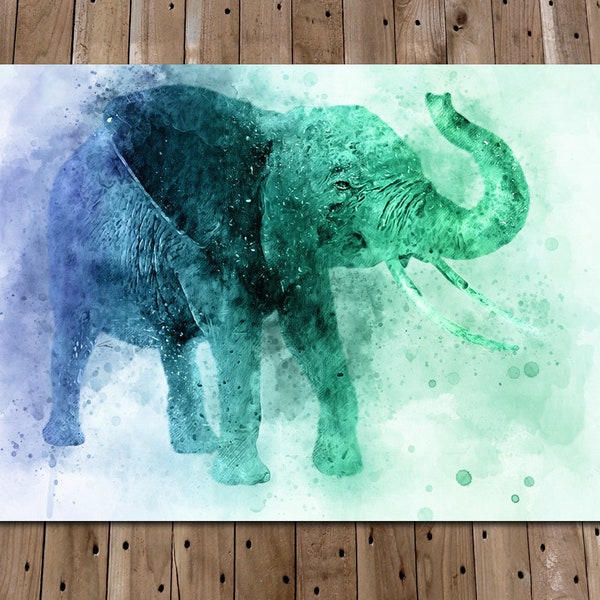 Elephant Painting Etsy