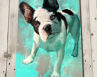 Frenchie Art Print - French Bulldog Gifts - French Bulldog Decor - French Bulldog Painting Print - Frenchie Mom - Boston Terrier Art Print