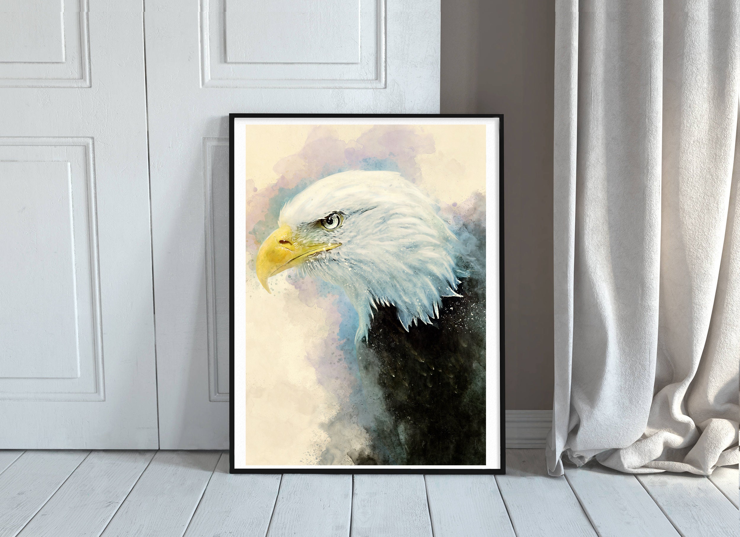 Bald Eagle Art Print - Bird Painting - American Eagle Print - Wall Art ...