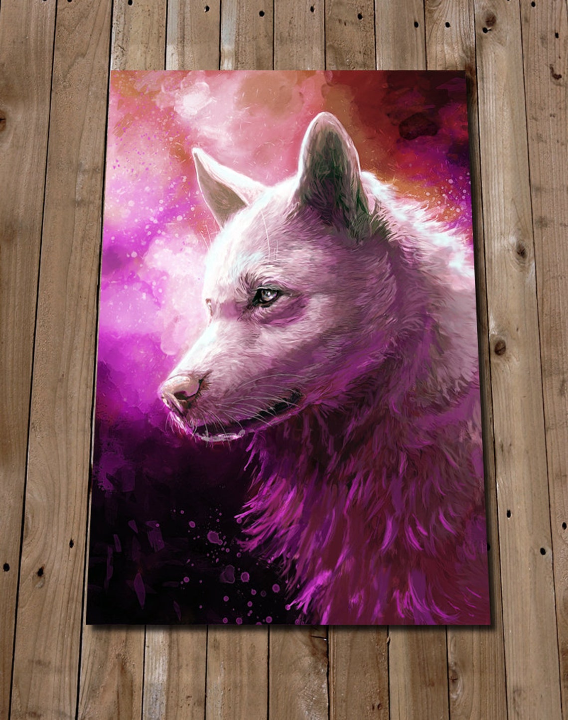 Wolf Gifts Wolf Art Print Wolf Painting Print Wolf Decor Etsy