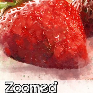 Kitchen Prints - Strawberry Art Print - Kitchen Artwork - Fruit Wall Art - Red Fruit - Strawberries - Watercolour Style - Fruit Decor Poster image 5