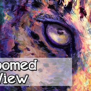 Purple Leopard Art Print - Abstract Animal Art - Wildlife Artist - Colorful Animal Art Print - Animal Poster Picture - Big Cat Art Print image 5