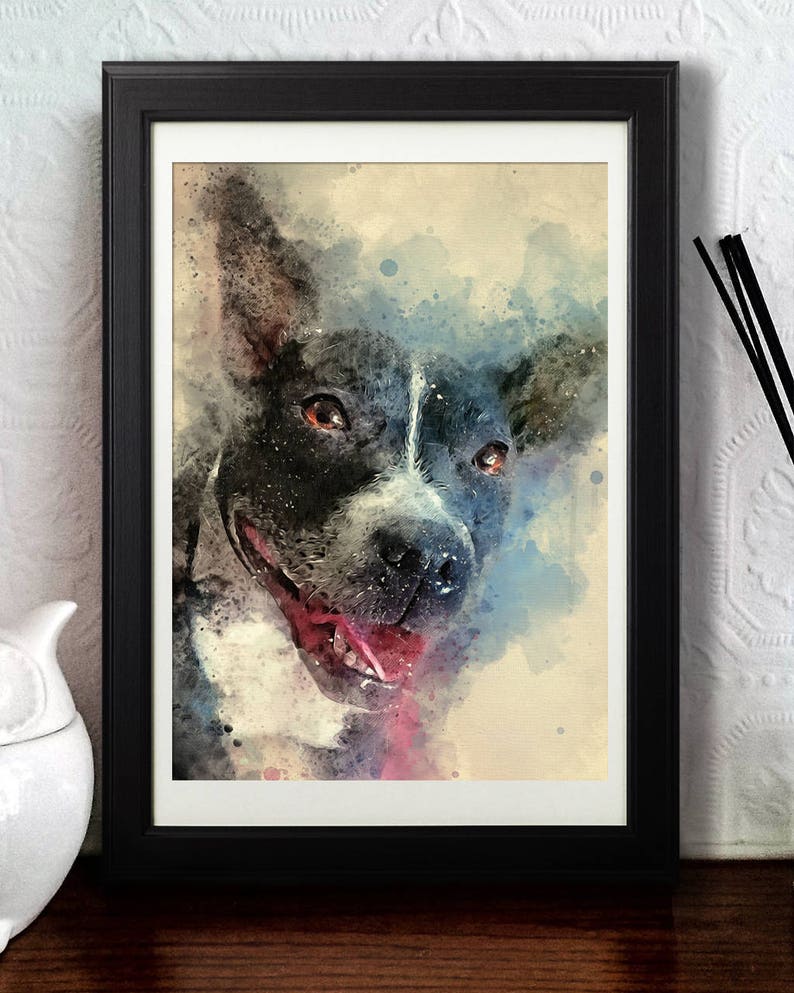 STAFFORDSHIRE BULL TERRIER Wall Art Print Poster Wall Decor Etsy