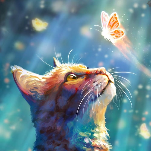 Big Cat Wall Art - Jaguar Art Print - Safari Animals - Green Wall