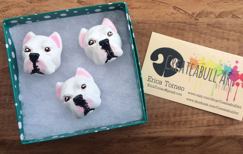 Dogo Argentino magnet set dog lover gift Argentine Mastiff magnets