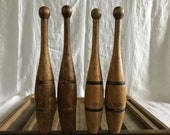 Antique Juggling Pins Indian Exercise Clubs