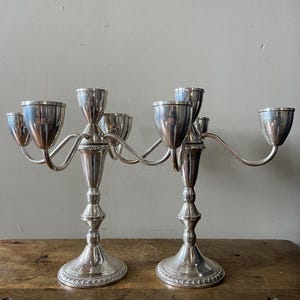 Sterling Silver Candelabras