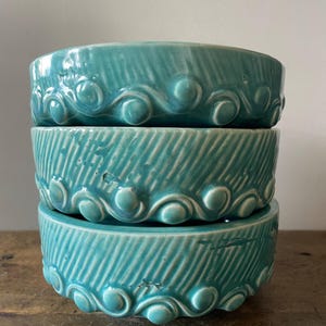 McCoy Pottery Aqua Planter Bowls