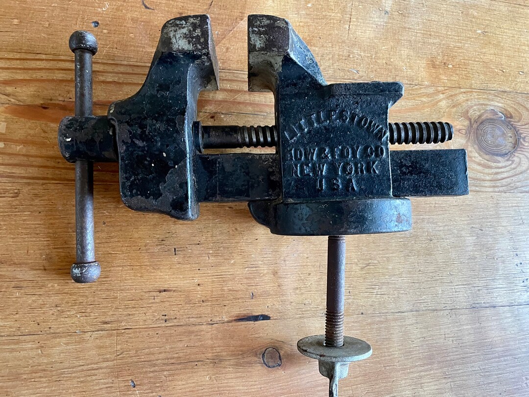 Antique Littlestown Bench Vise No 300 Etsy