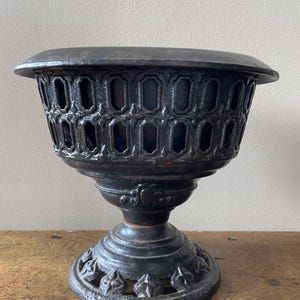 Antique French Planter Urn Cast Iron