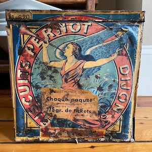 Antique Pernot French Biscuit Tin