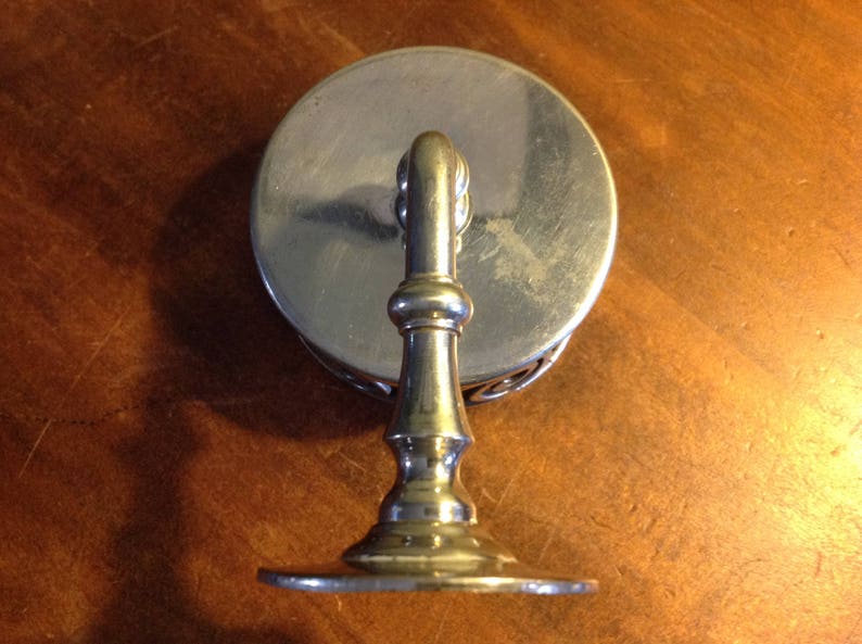 Antique Silver Plated Victorian Wall Mount Cup Holder