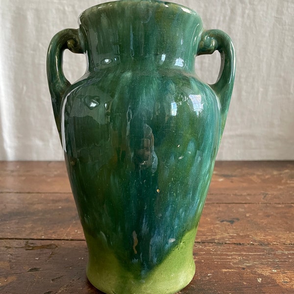 Vintage Green Onyx Vase Etsy