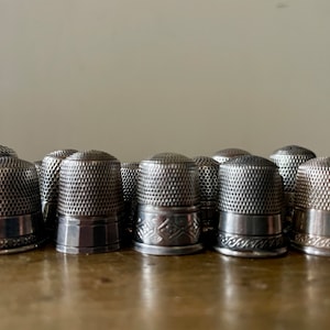 Antique Sterling Silver Thimbles