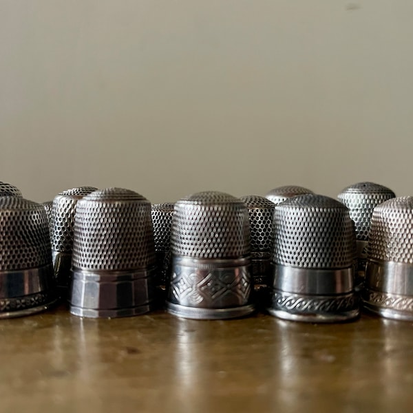 Antique Sterling Silver Thimbles