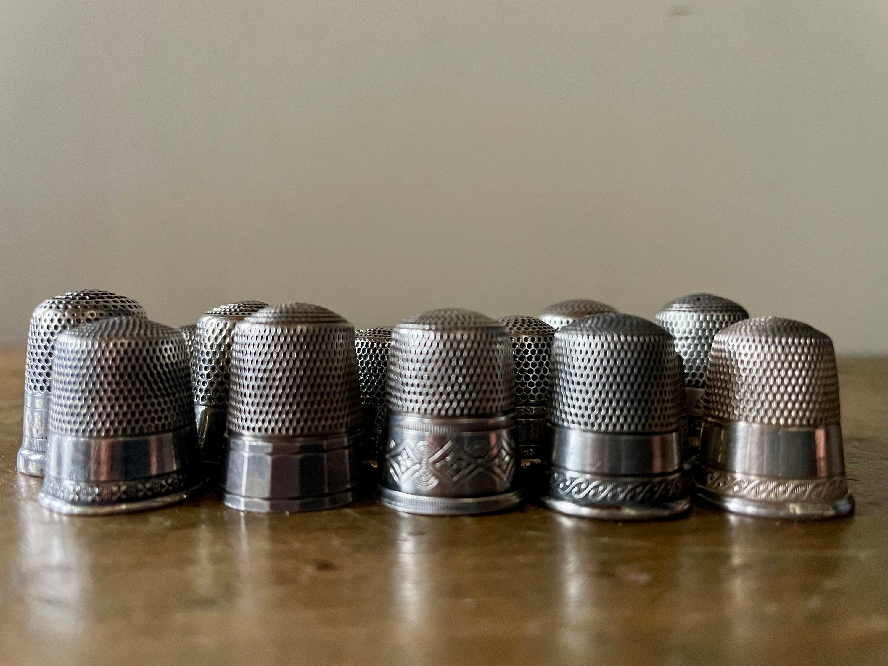 Silver thimble - Etsy 日本