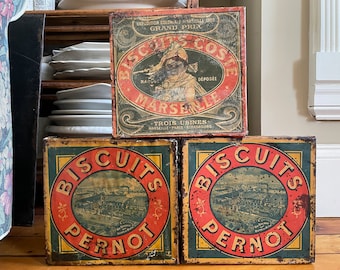 フランス　アンティーク＊BISCUITS GUILLOUT PARIS＊ボックス フランスアンティーク＊BISCUITS GUILLOUT PARIS＊ボックス