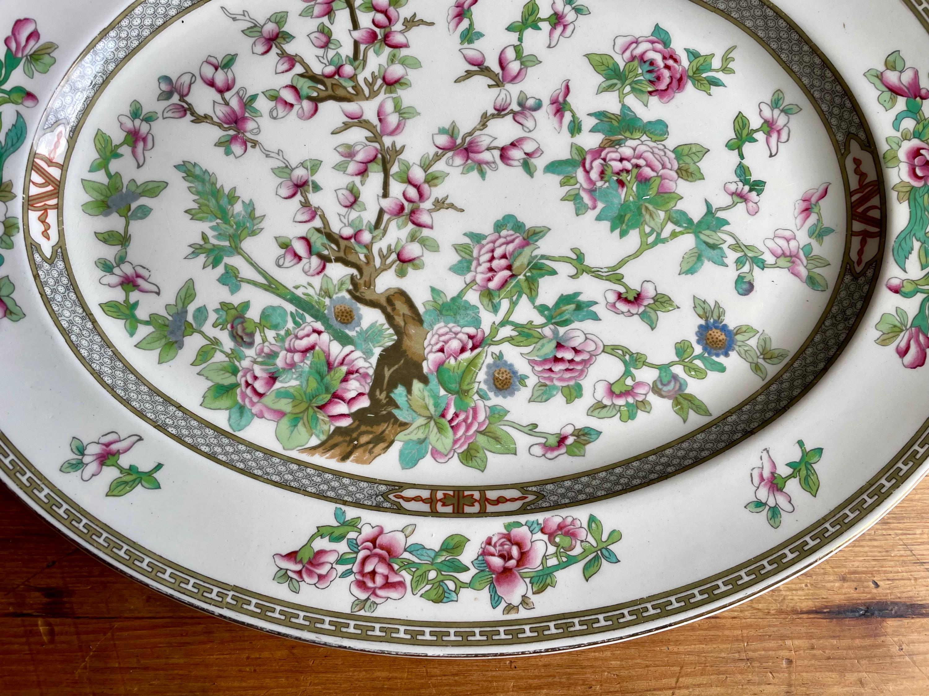 Antique Ironstone Transferware Platter Indian Tree Pattern - Etsy