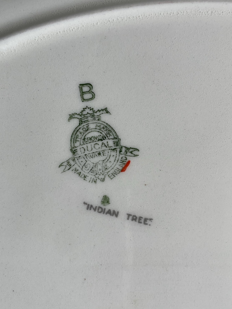 Antique Ironstone Transferware Platter Indian Tree Pattern - Etsy