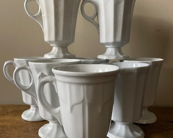 Antique Ironstone Cups with Handles