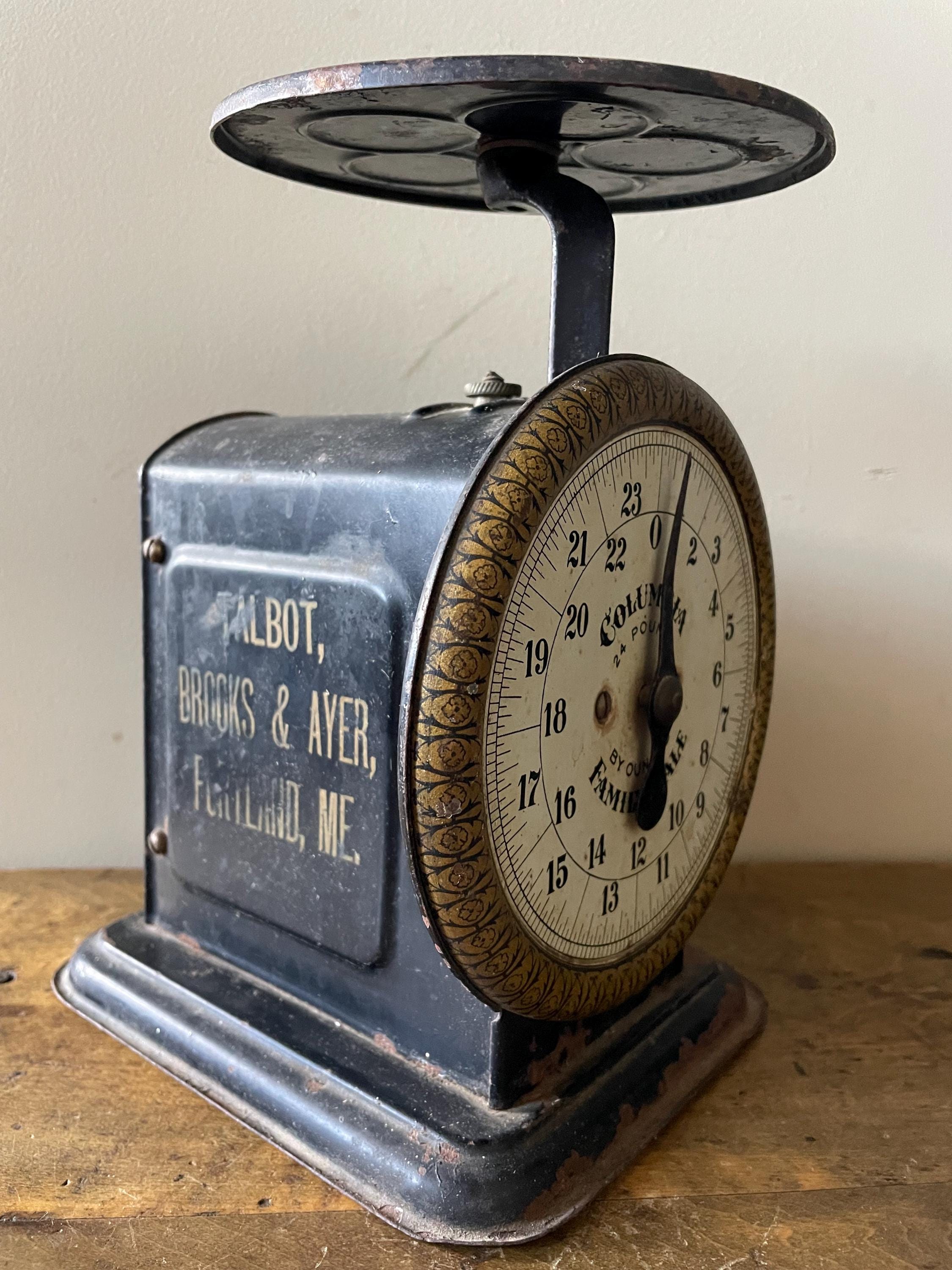 1900s　USAヴィンテージアメリカCOLUMBIA FAMILY SCALE Vintage Columbia Family Scale 24 lb Landers, Frary & Clark
