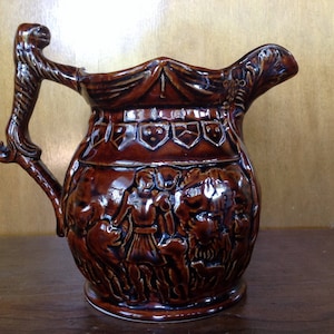 Antique Rockingham Stoneware Pitcher