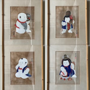 Vintage Signed Japanese Woodblock Prints