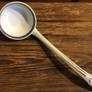 Antique Ironstone Ladle Bisto England