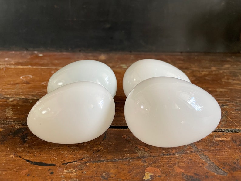 Antique Victorian Glass Easter Eggs Dummy Eggs Etsy