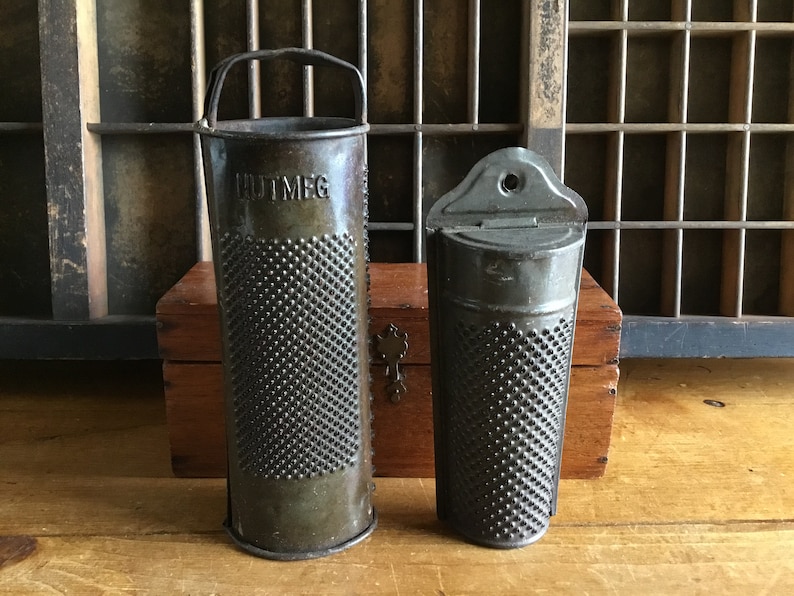 Collection 7 Antique Nutmeg Graters