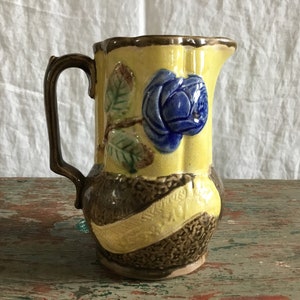 Antique English Majolica Pitcher