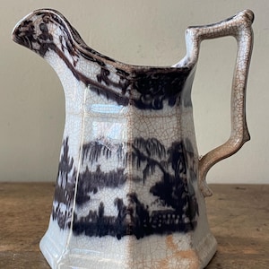 Antique Ironstone Mulberry Creamer