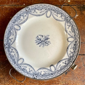 Antique Ironstone Plate Warming Plate