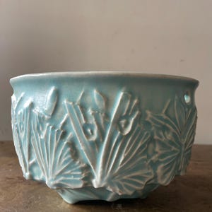 HTF McCoy Hanging Butterfly Planter Aqua