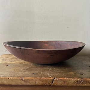 Antique Wood Dough Bowl