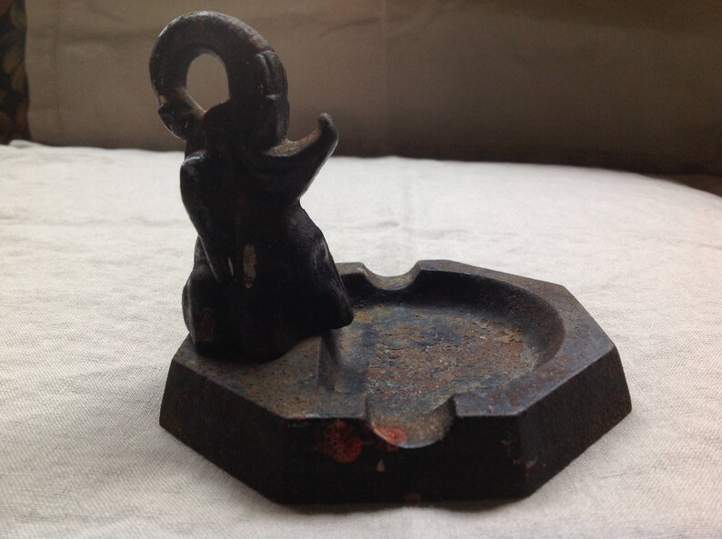 Vintage Elephant Ashtray John Wright Cast Iron Etsy