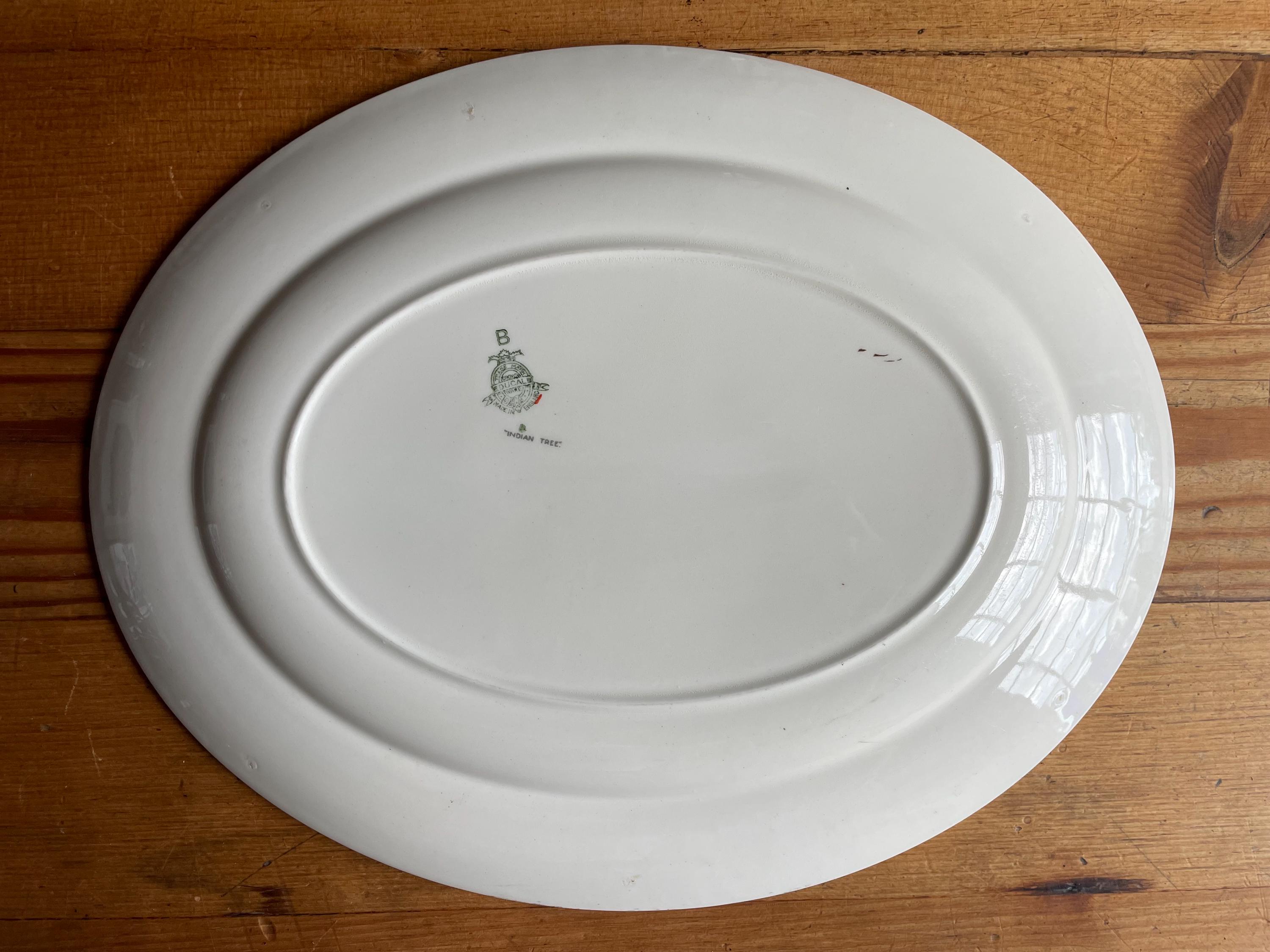 Antique Ironstone Transferware Platter Indian Tree Pattern - Etsy