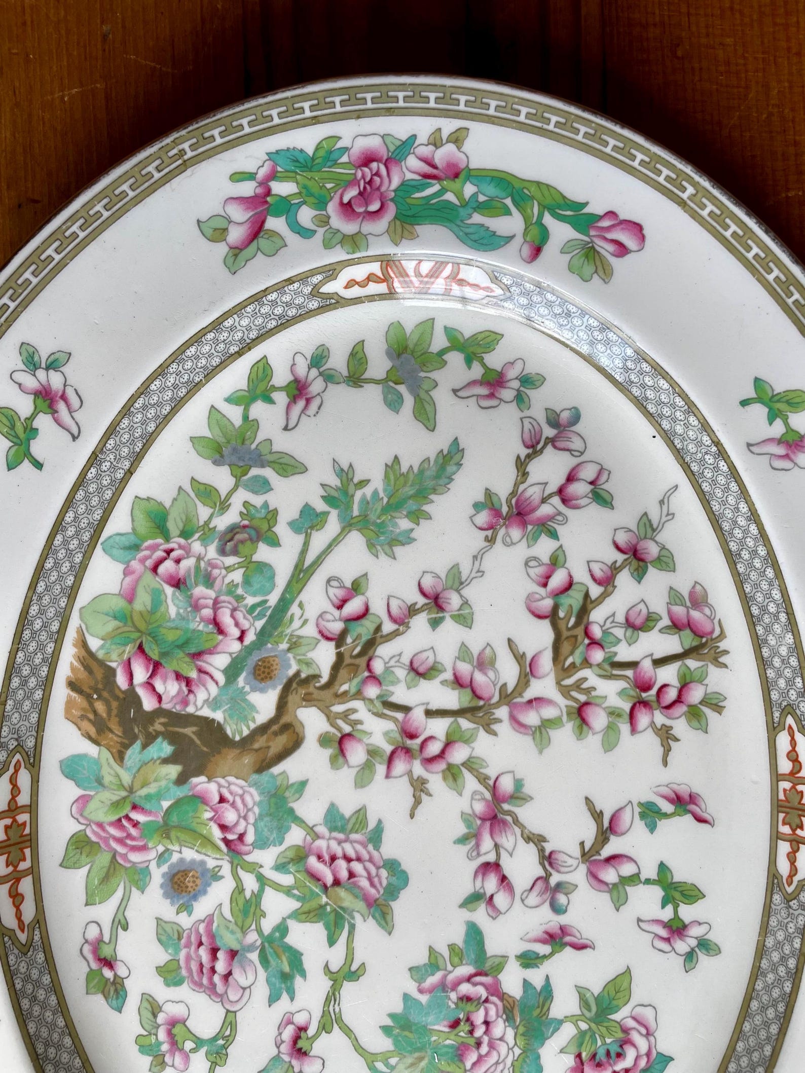 Antique Ironstone Transferware Platter Indian Tree Pattern - Etsy