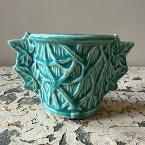 HTF McCoy Aqua Ivy Übertopf