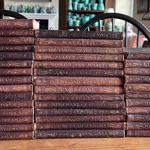 Shakespeare Leather Bound Books Copyright 1901