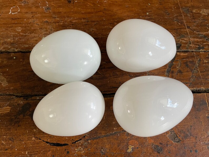 Antique Victorian Glass Easter Eggs Dummy Eggs Etsy