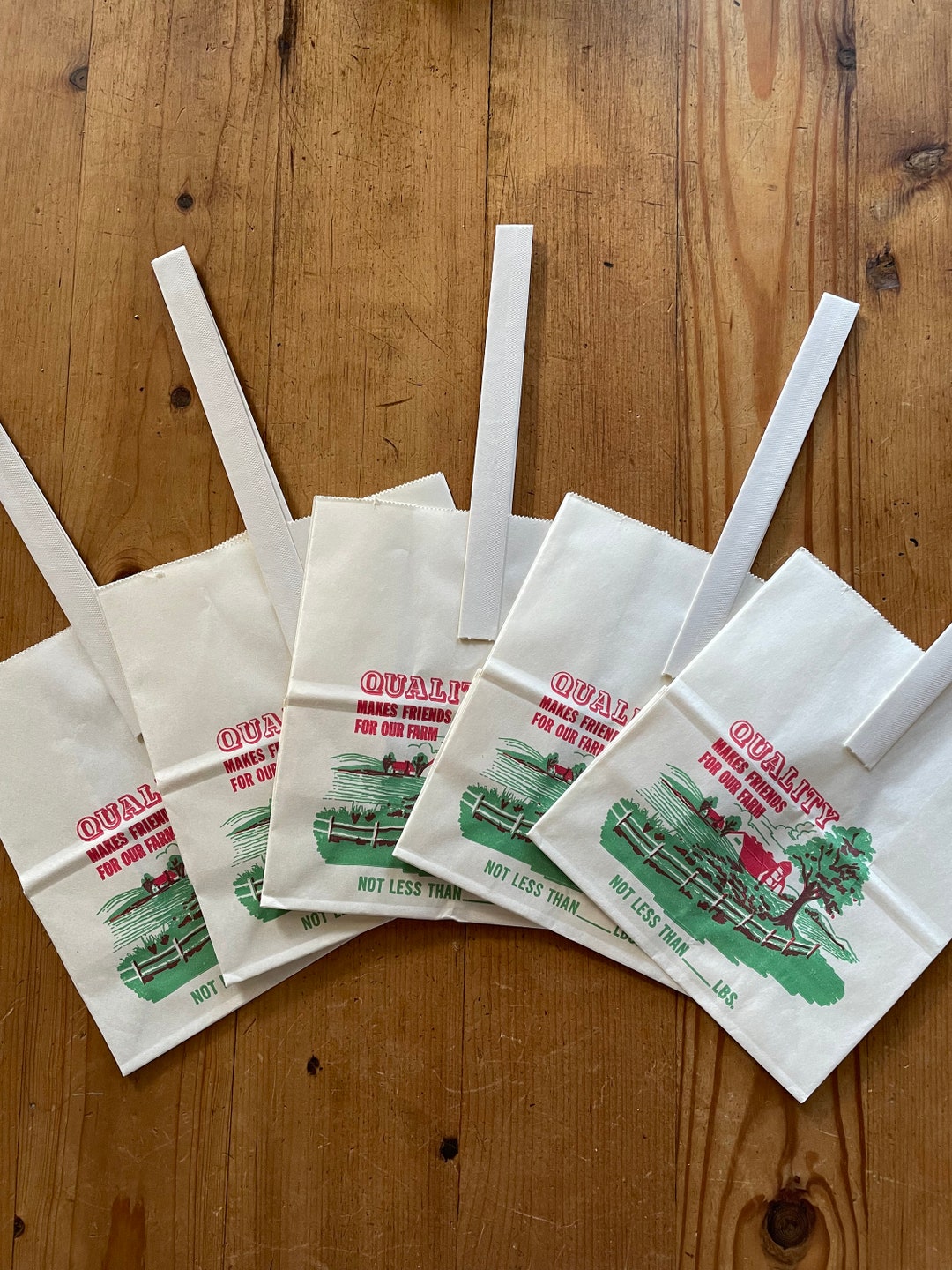 Vintage Apple Picking Bags Set of 5 Etsy