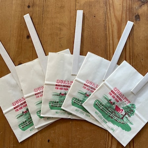 Lot de 5 sacs à cueillette de pommes vintage